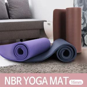 홈트 필라테스 실내운동 NBR 매트 16mm/요가/대형/요가매트/스포츠/스트레칭/다용도/운동/메트/기구