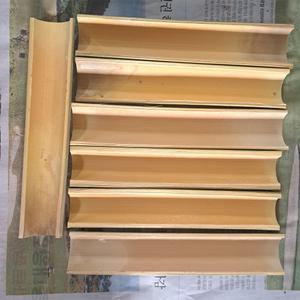 대나무 수로 만들기  국산통나무 주문제작  대나무 공굴리기 수로 레크레이션 체험 