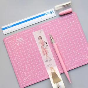 미니 커팅 매트 SET/패드/마우스/책상/고무/깔판/키보드/데스크/마우스패드/컷팅/유리/대용/투명/컴퓨터