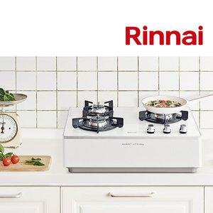 [린나이]전국설치 3구 프리스탠드형 가스렌지 컬러 쿡탑 가스레인지 RBR-P3511W 펄 화이트