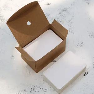 무지 양면 단어카드 100매X2세트 명함지 암기장 8.8X5.4CM