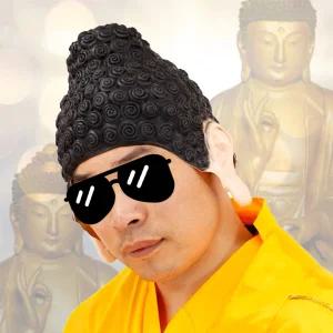 석가모니 부처님 모자 인생네컷소품 웃긴수영모 쓸데없는 신박한선물