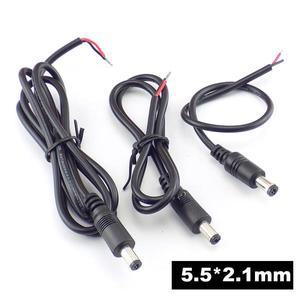 0.25M/0.5M/1M DC 전원 공급 장치 케이블 연장 22AW 12V 3A 5.52.1mm 커넥터 CCTV 카메라 LED 라이트 스트
