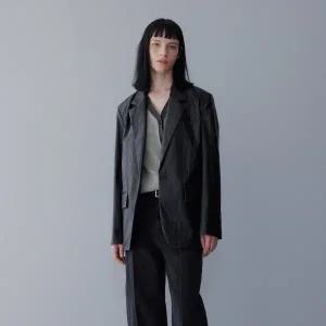 [롯데백화점]보브 신세틱 레더 싱글 자켓7155310004