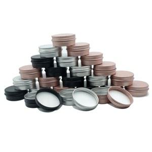 호환 10Pcs 5g 스파이스 통 10g 60g 30g 빈 용기 15g 캔 20g 탑 알루미늄 50g 캔들 페이스 뚜껑 스크류 크림 금속 인감 라운드