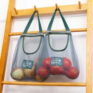야채주머니 통풍망 바구니 그물 양파 감자 마늘 과일 망사 다용도 보관망 2개
