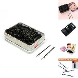 파리지엔 실핀 200p세트(물결형)(42399)/꽂이/헤어/소품/머리/고정핀/머리핀/미용핀/잔머리/여아/고급/옆머