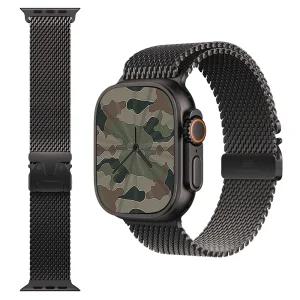 새롭게 출시된 애플 워치 49mm 블랙 티타늄 밀레니즈 루프 밴드 (스몰 / 미디엄 / 라지) 사이즈 선택