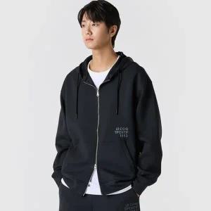 [롯데백화점]르꼬끄 유니 쿠션지 에센셜 루즈 후드집업 QQ323LFT95_BLK