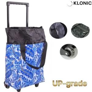 클로닉 프리미엄 휴대용 바퀴달린 시장바구니 캐리어 쇼핑카트 소형