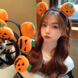 할로윈 호박머리띠 헤어 악세사리 파티용품 소품 코스프레 할로윈파티 파자마파티