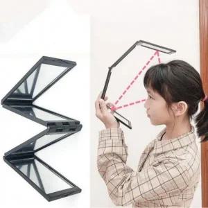 뒷모습 거울 각도 조절 면도 정수리 염색 미용 흰머리 뒤통수 뒷거울 메이크업 뒷통수 KK0273