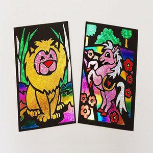 포일아트(도안1P+포일6장)/만들기공예/홀로그램