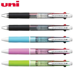 유니 제트스트림 3색 볼펜 0.7mm SXE3-400-07 저점도 잉크 유성볼펜 속건성