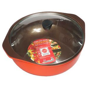 알루아트 세라믹코팅 IH인덕션 멀티웍 전골냄비-1개/33cm/5.5L/오렌지 (MW-33)