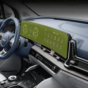 스포티지NQ5 네비게이션 화면 기스방지 투명보호필름 가드 튜닝 랩핑 간편부착 실내 셀프 드레스업 용품