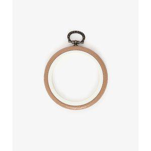 [기타]패션스타트 베이직 원형 수틀액자_내추럴 7cm (77169)