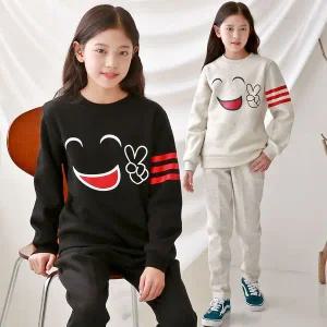 [보리보리/초딩하우스]스마일상하(기모) 주니어의류 초등학생옷 겨울상하복