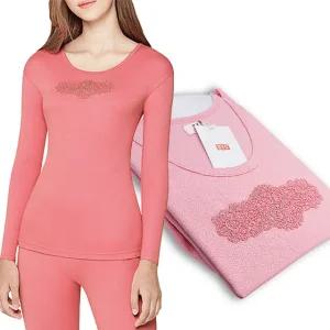 BYC 가슴자수 손발목레이스 여성 40수 면내의 세트