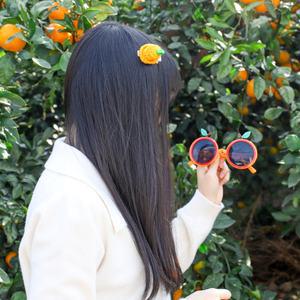 미니 귤모자 집게핀 헤어핀 머리핀 제주 여행템 기념품 악세사리