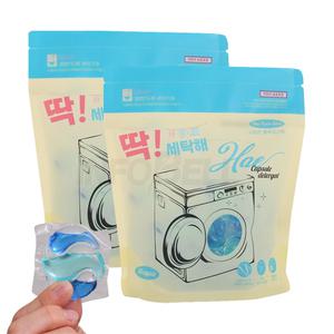 한알로 딱 딱세탁해 캡슐세제 통돌이 드럼 세탁기 실내건조 고농축 빨래 액체 캡슐 세탁 세제 1세트