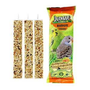 정글 꿀 영양바 소형앵무 크래커 스틱 3PCS 앵무새 먹이 모이 보충 영양 간식 잉꼬 사랑앵무 소형조 새사료