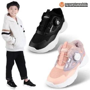 PK7859 아동 털 다이얼 운동화 키즈 방한 신발 남아 주니어 슈즈 방한화