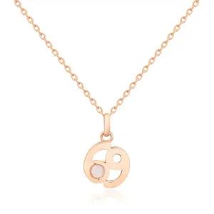 [비앤비골드] 14K 벌스데이 스타 문스톤 게자리 목걸이 NPN29512