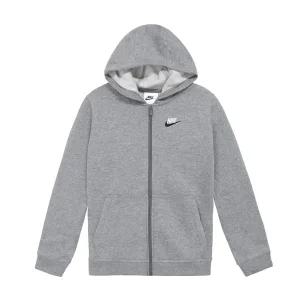나이키 NSW 클럽 K 기모 여성 후드 집업 그레이 BV3699-092