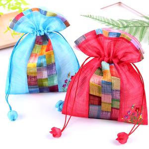 모시조각포 복주머니 한국전통선물