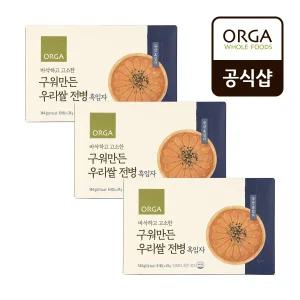 올가 구워만든 우리쌀 전병 흑임자 144g (144g)X3개