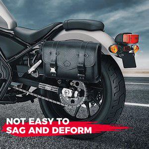 바이크 오토바이 안장 가방 사이드 백 레트로 복고풍 엔틱 PU 방수 도구 호환 BMW 혼다 Rebel 250 500 1100