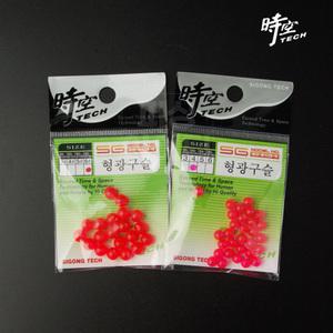 형광구슬 원형 자작채비 비즈 낚시소품 시공테크