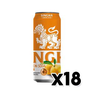 싱하 유자레몬소다 제로칼로리 탄산캔음료 330ml X 18개