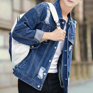 [라일리] Rly 남자 진청 데님자켓 봄 가을 맨투맨 후드티 코디 자켓