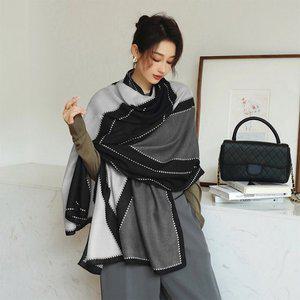 [1+1] 명품패턴 소프트 숄더머플러 목도리 여성숄더 머플러