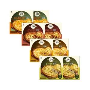 고메 치즈피자 4종(어니언체다치즈x2+토마토치즈x2+스윗치즈x2+갈릭치즈x2)