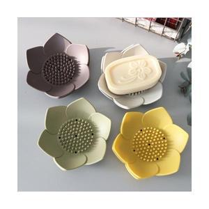 뉴 국산 실리콘 연꽃 비누받침 2p 4color