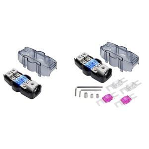 Rv용 퓨즈 거치대 자동차 퓨즈 박스, 퓨즈 분배 블록, 60A, 80A, 100A 입력, 1x0, 2, 4 컴팩트, 1 인 2 아웃 액세서리