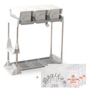 매직캔 애니블리크러시 SET_MR280WG3XP+280R3W 분리수거함3단 재활용 쓰레기통
