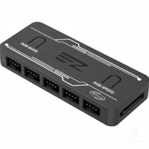 ARGB PWM 팬허브 쿨링팬 LED 컨트롤러 시스템쿨러 조절 기기 장치 컬러 팬속도 8포트 제어 장비 스피드