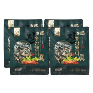 한삼인 홍삼캔디 진 6년근 농축액 건강 간식 200g X4 BNS