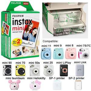10/20/50/100 매 Fujifilm Instax 미니 필름 LiPlay 용 흰색 가장자리 인화지 12 11 9 8 40 70 90 링크 인