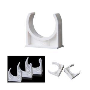 배관 고정 브라켓 파이프 지지대 U자 PVC 클램프 흰색