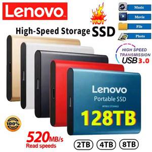 레노버 2024 노트북 PS4 용 고속 외장 하드 드라이브 500GB 2TB 4TB 8TB USB3.1 SSD 2.5 인치 휴대용 16TB 디스크 신제품