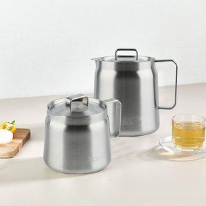 더키친 IH 스텐 304 케틀팟 2종세트 (1.5L+2L) / 인덕션 캠핑 주전자 멀티팟