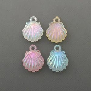 비즈아이 [6521]아크릴펜던트 조개 15x19mm ,1개