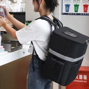 35L 대용량 은박 가방 쿨러백 테이크 아웃 냉장고 상자 유지 음식 배달 배낭 백팩 보온 보냉