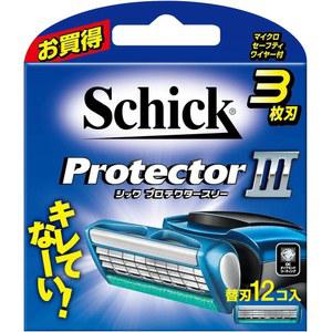 쉬크 Schick 프로텍터3용 교체 면도칼 8개입 4개 일제 밀크와
