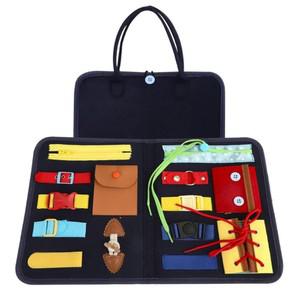 끈묶기 단추끼우기 발달놀이 가방세트/ 끈꿰기 3세 4세 헝겊인형 도형블록